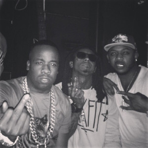 ... Yo Gotti’s album dropping. Joining Tunechi at the club was Mack