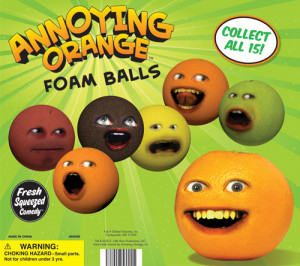 Bulk Vending Toys Inch Capsuled Annoying Orange Foam Balls