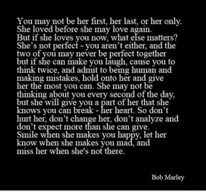 Lost Love Quotes For Him | bob marley love quotes lost love i miss you ...