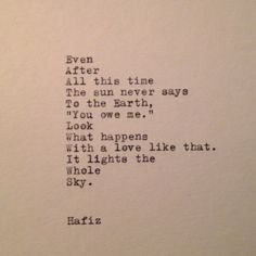 Quotes On A Typewriter, Quotes Typewriter, Happy Quotes, Hafiz Quote ...