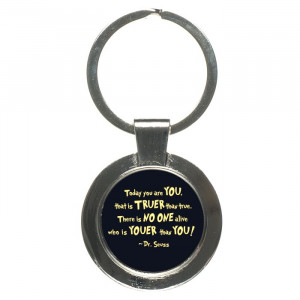 Dr Seuss Inspirational Quotes Keychain