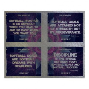 Softball Quotes Geometric Collage 5-8 Print