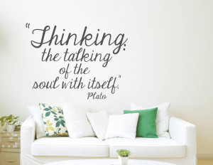 ... Wall Stickers / Quote Wall Stickers / Plato Greek Quote Wall Sticker