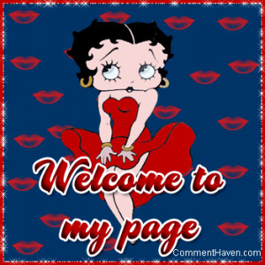 Betty Boop Welcome Welcome Graphic