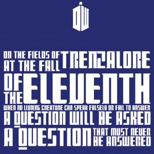 Fields of Trenzalore quote - Doctor Who by davidwroxy
