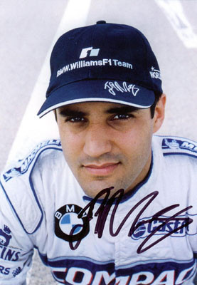 Autograph Juan Pablo Montoya