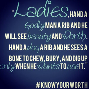 Know your worth.