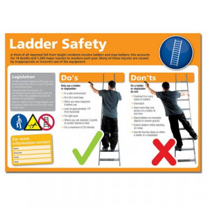 Ladder Safety Poster (Photographic)