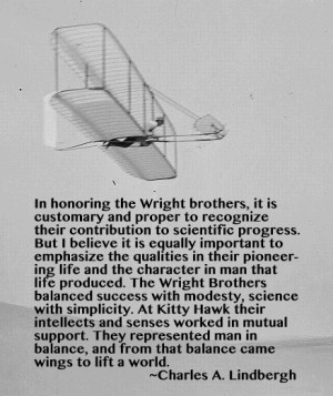 Wright Brothers Quote...