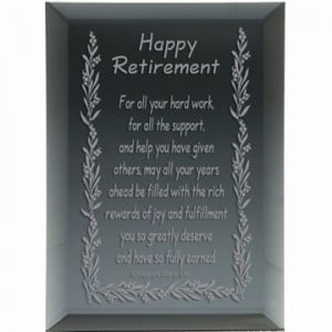 Say Happy Retirement in a thoughtful and keepsake way to a family ...
