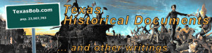 Texas Bob Home | Texas Historical Documents | Today in Texas History ...