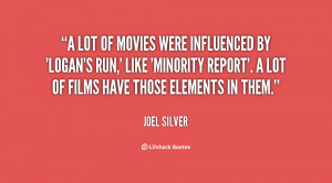 lot of movies were influenced by 'Logan's Run,' like 'Minority ...