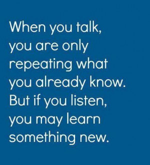 Talking and listening