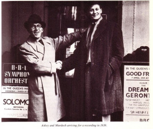 Arthur Askey and Richard Murdoch (1939). Note the ad for 
