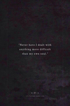 You are your own worst enemy