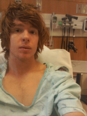 Alan Ashby in a hospital gown lookin fine