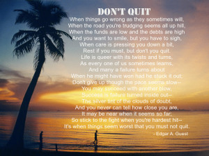 Don’t Quit – Inspirational Quotes
