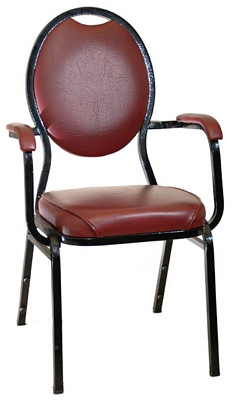 Hourglass Stack Chair with Arms