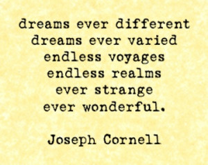 Joseph Cornell quote