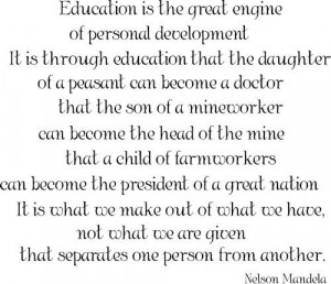 Education is the Great Engine