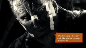 modern cars they all look like electric shavers marv sin city