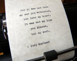 Judy Garland Quote, 