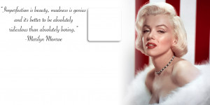 Marilyn Monroe Imperfection Is Beauty Quote