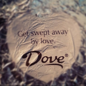 Dove chocolates