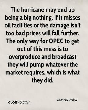 ... OPEC to get out of this mess is to overproduce and broadcast they will
