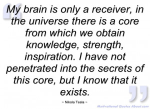 my brain is only a receiver nikola tesla
