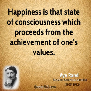 Ayn Rand Happiness Quotes