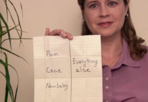 Jim before she gives birth to Phillip Halpert: | The Best Jim And Pam ...