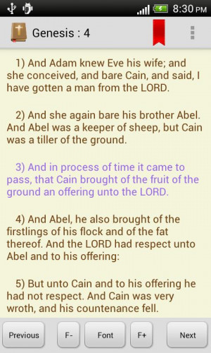 Bible Verses Screenshot