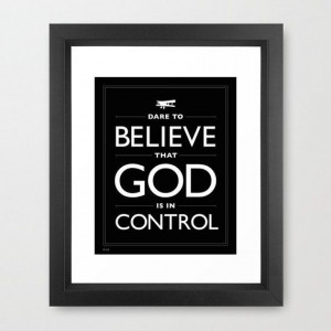 Black and White Home Decor Typography Faith Quote Dare To Believe God ...