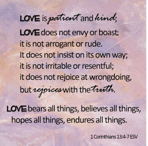 Love Does Not Envy