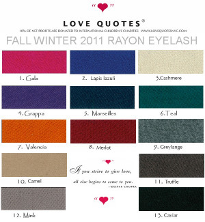 SALE ★ Love Quotes Rayon Polyester Eyelash scarf ラブクォーツ ...