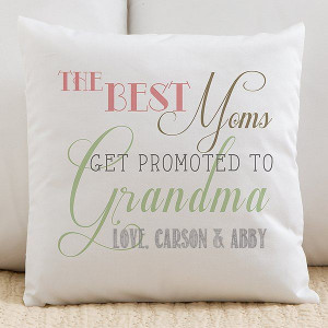 First Time Grandma gift - Personalized pillow reads, 