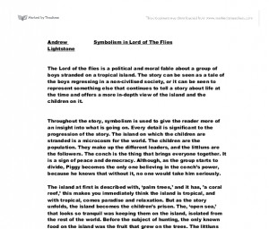 Essay Introduction Lord Of The Flies