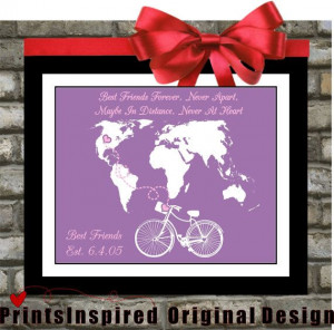 Gift For Best Friend Sister Long Distance by Printsinspired, $23.99