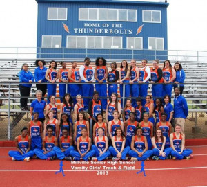 The Millville girls' track and field team won the Cumberland County ...