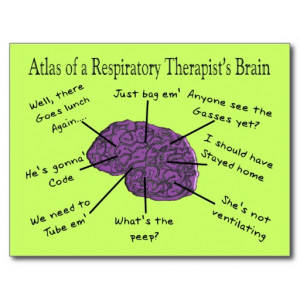 Atlas of a Respiratory Therapist's Brain Postcard