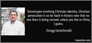 Stereotypes involving Christian identity, Christian persecution is so ...