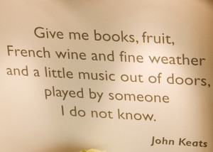 John Keats- shut up he's my all time fav!
