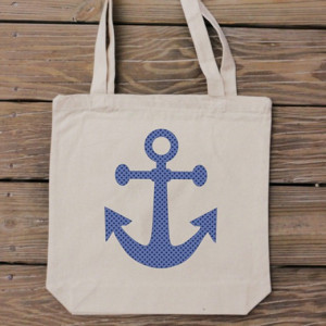 Anchor Tote Bag - Summer Collection - HandmadeandCraft on Etsy