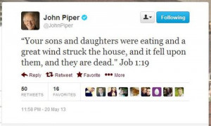 John Piper’s Incomprehensible Tweet