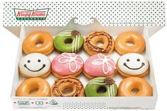 Krispy Kreme Doughnuts w/ smile ♡♡♡ More