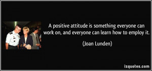 Positive Attitude at Work Quotes