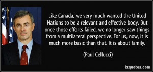 ... multilateral perspective. For us, now, it is much more basic than that