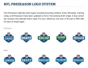 New AFC and NFC logos