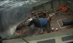 Jaws - Quint slides to his death